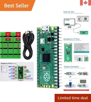 Tiny Raspberry Pi Pico Development Board - Includes Tutorials & Example Projects