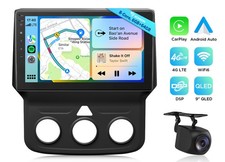 8-Core Android Auto 9" QLED Car Radio Stereo CarPlay GPS DSP For Dodge RAM 13-18