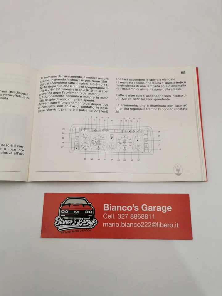 Libretto uso e manutenzione Maserati Biturbo - Immagine 3 di 4