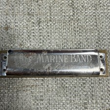 Vintage M Hohner Marine Band Harmonica Key of A Model A440 Made In Germany