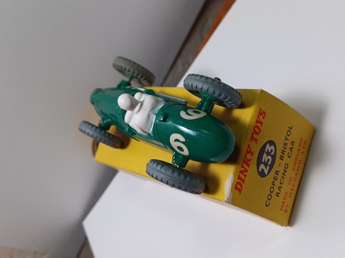 Dinky Toys 233 Cooper Bristol Racing Car with Green Ridged Hubs