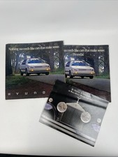 1988 Hyundai Excel 32-page BIG DELUXE Vintage Car Sales Brochure Catalog