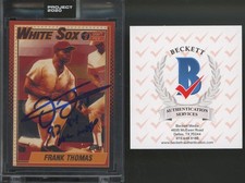 2020 Topps Project Certified Matt Taylor #83 Frank Thomas 5/5 Authentic Auto