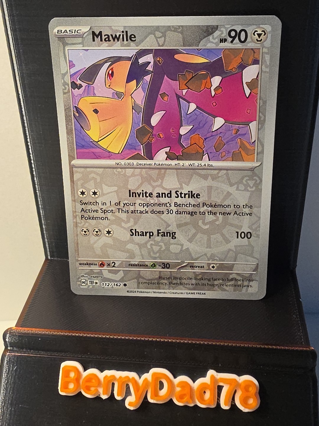 Mawile 112/162 SV05: Temporal Forces Reverse Holo Pokémon TCG NM