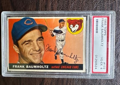 1955 Topps Baumholtz PSA 4 High Number 172