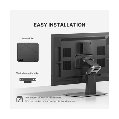 wo-we P6 AMD Ryzen 5 3550H Gaming Mini PC,16GB RAM 512GB SSD 4C/8T