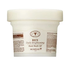 SKINFOOD Rice Daily Brightening Wash Off Mask 210g  7.40oz Large Size USA SELLER