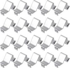 20 Pcs Heavy Duty Metal Shelving Brackets Clips Cabinet Shelf Clips Adjustable P