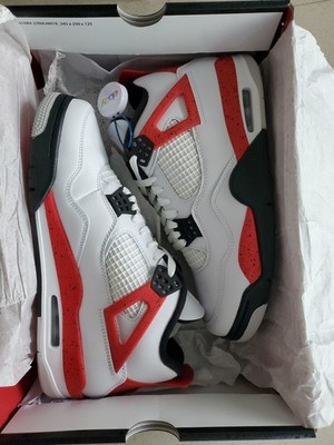 Size 9.5 - Jordan 4 Retro Fire Red for sale online | eBay