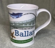 Ballard My Neighborhood Mug Rosanna Uff da! Locks Golden Gardens excellent cond