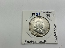 1951 Franklin Silver Half-Dollar Uncirculated w/Full Bell Lines 092326 95re