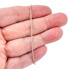 Vintage Italy Sterling Silver 925 Rope Chain ...