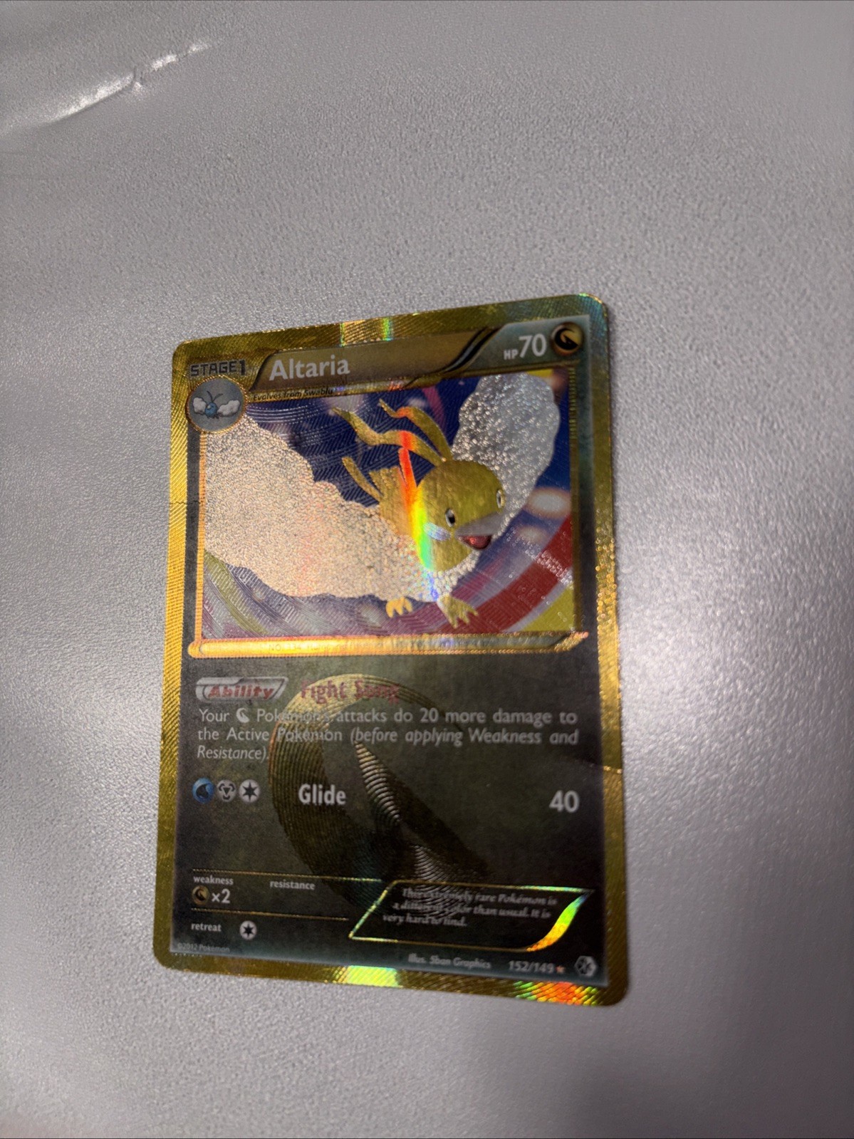 Pokemon TCG Altaria 152/149 Shiny Secret Rare Boundaries Crossed English 2012