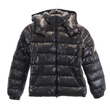 MONCLER Down jacket 50.4" black Logo embroidery Kid's