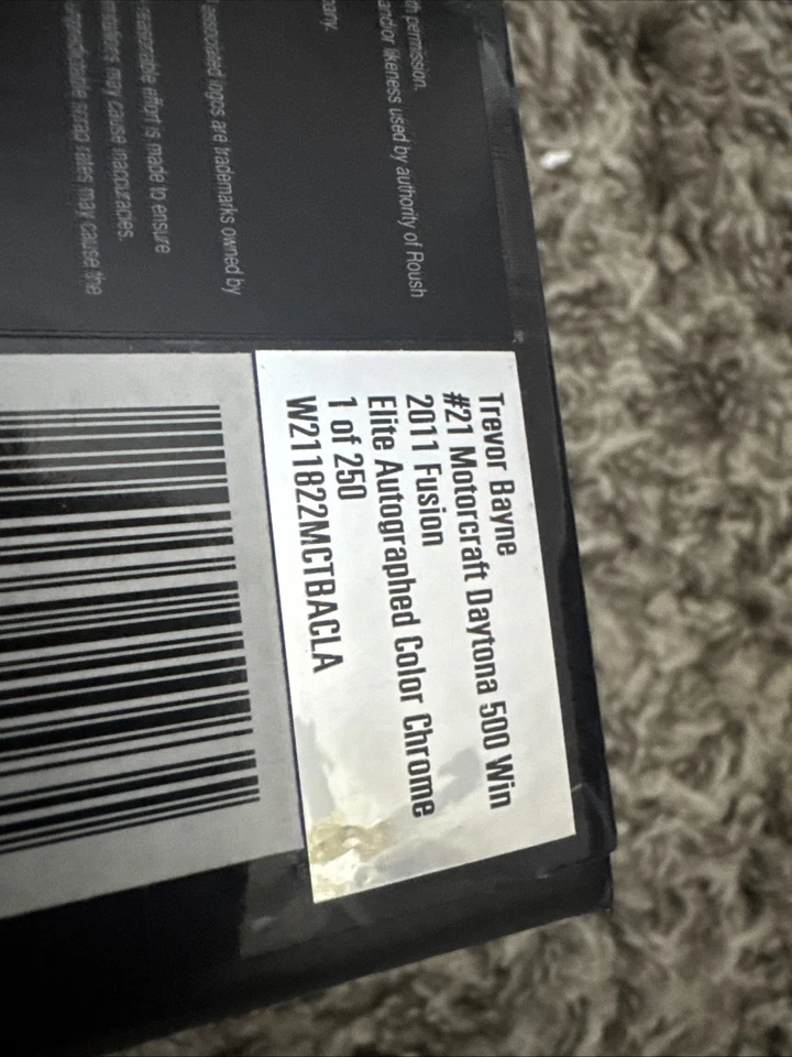 SIGNED COLOR CHROME TREVOR BAYNE DAYTONA 500 DAVID PEARSON Elite WOOD BROTHERS - Image 2 of 4