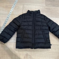 GAP BOYS BLACK AND GREEN CAMO REVERSABLE PUFFER JACKET 4/5