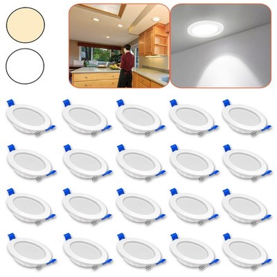 20X 5W LED Spot Einbaustrahler Set Einbauleuchte Deckenleuchte Lampe Ultraslim