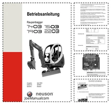 Neuson 1403 2203 Crawler Excavators Operators Manual DE PDF