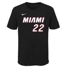 Nike NBA MIAMI HEAT Jimmy Butler BLACK T-Shirt KIDS SIZE MEDIUM NWT