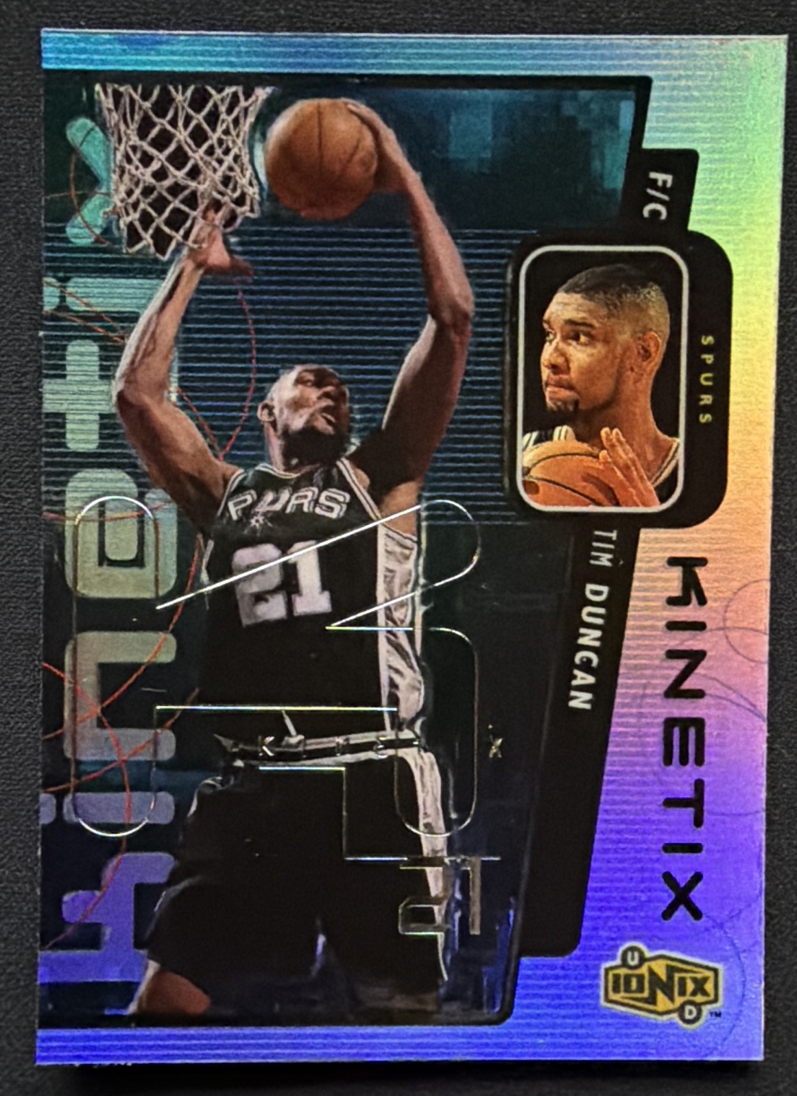 1998-99 Upper Deck Ionix - Kinetix Tim Duncan #K17