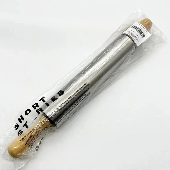 SHORT ST_RIES Rolling Pin Easy Rolling Pin Stainless Steel 17"