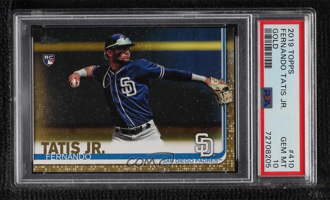 2019 Topps Gold 1671/2019 Fernando Tatis Jr #410 PSA 10 GEM MT Rookie RC 0y8e
