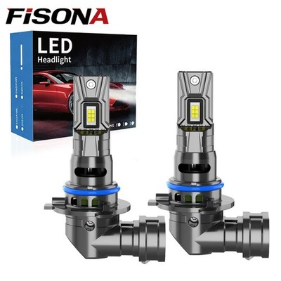 FISONA Pair 9006 HB4 2400W 360000LM LED Headlights Kit Hi/Low Power Bulbs 6500K