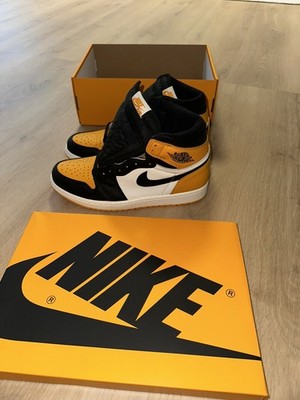 Jordan 1 Retro High OG Taxi Gelb Gr. 43 US 9,5 Yellow Toe Neu Sneaker Schuhe NBA