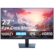Ktc 27 Inch Qhd Computer Monitor 2K 100Hz Ips Gaming Monitor 1440P Frameless