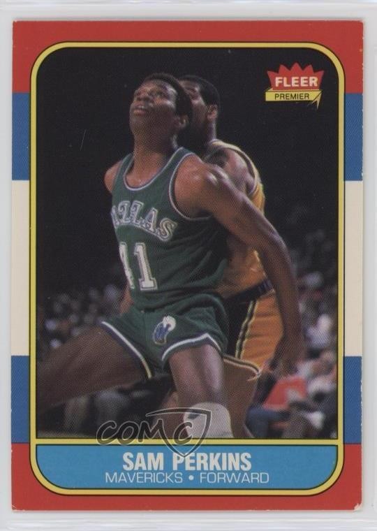 1986-87 Fleer Sam Perkins #86 12g7