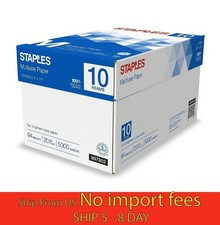 Staples Multiuse Copy Paper 8.5x11 5000 Sheets, 20 lbs., 94 Brightness... STA