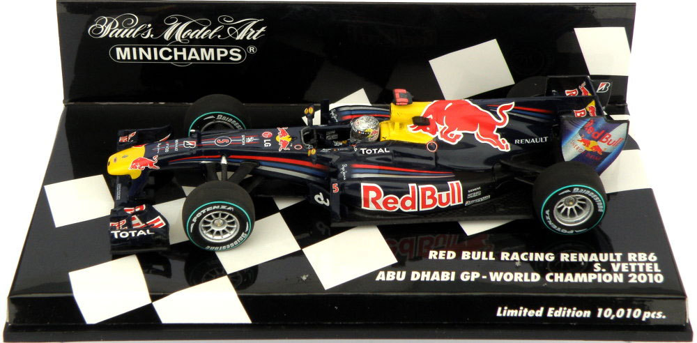 Minichamps Red Bull RB6 Abu Dhabi GP 2010 S Vettel F1 World Minichamps Red Bull RB6 Abu Dhabi GP 2010 S Vettel F1 World