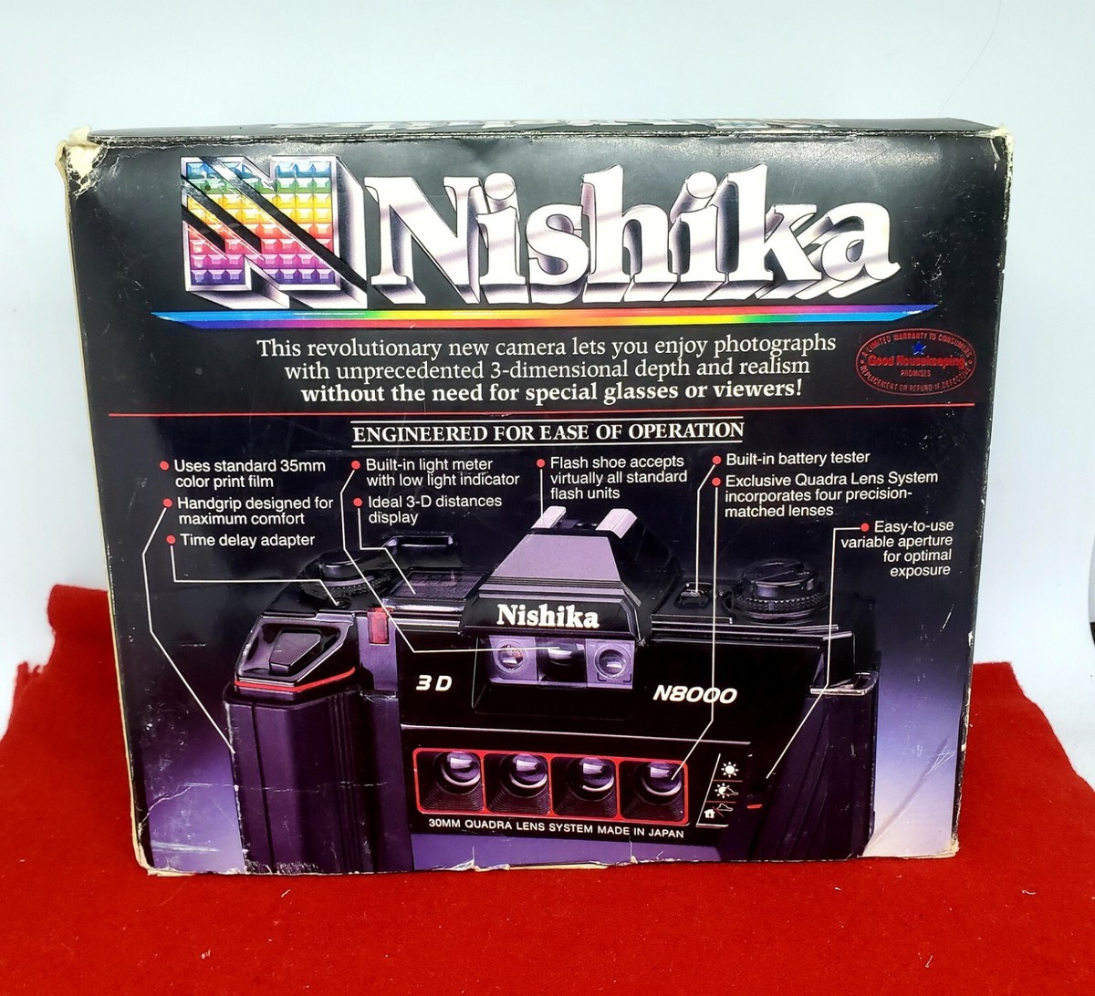Brand New Nishika N8000 35 mm Quadrascopic Stereo 3D