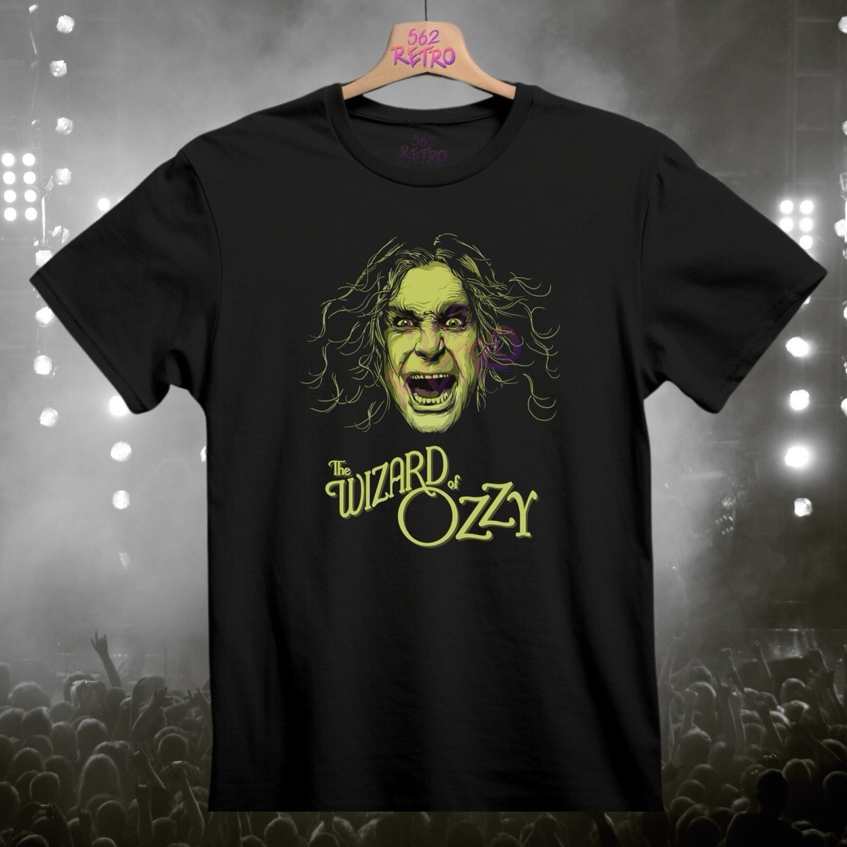 Ozzy Osbourne Tシャツ Lサイズ ブラック Ozzy Osbourne The Wizard of Ozzy Metal, Rock Band T-Shirt Black S
