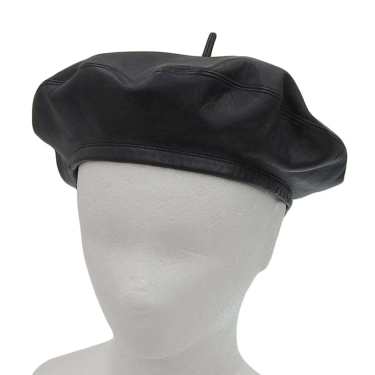 Plaque Dior Christian Béret Logo Cuir d'agneau 73DRM910A700 Noir