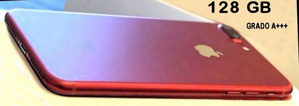 iPhone 7 PLUS 128 GB Apple - ROSSO (Red) Grado A+++   Batteria 100% - Come Nuovo - Immagine 4 di 4