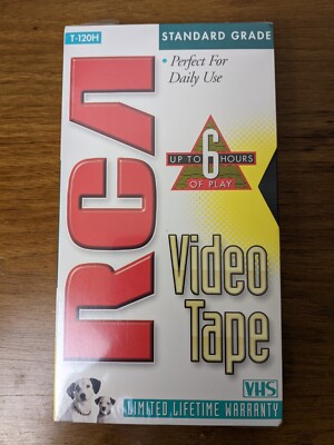 RCA 1-120H Standard Grade (NEW 1999) Up To 6 Hours, Recordable VHS