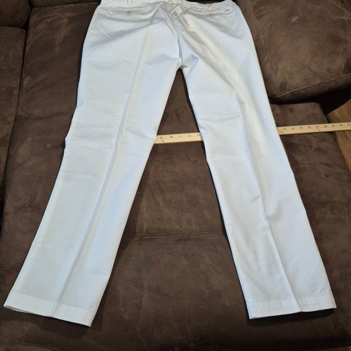 NWT DEAD STOCK POLO RALPH LAUREN TWILL STRETCH CHINO PANTS WHITE 36x32 (SOILED) - Picture 20 of 23