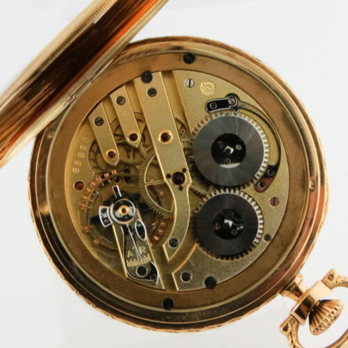 IWC 14K Gelbgold Lepine Empire H4 Cal.73 17j OF Original Box & Papier 50mm - Bild 3 von 9