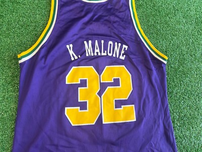 Champion Utah Jazz Karl Malone Vintage Authentic Replica Jersey