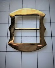 Harness buckle,  brass buckle,  18th century reproduction  1  5/8"