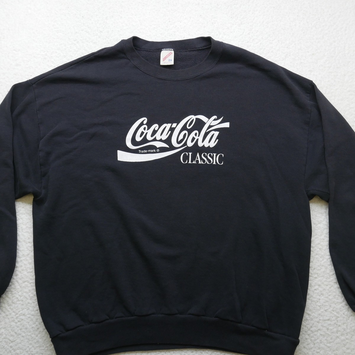 古着“CocaCola” Vintage Argyle Sweater Vintage Coca Cola Hoodie Spellout Sweatshirt Jumper Pullover