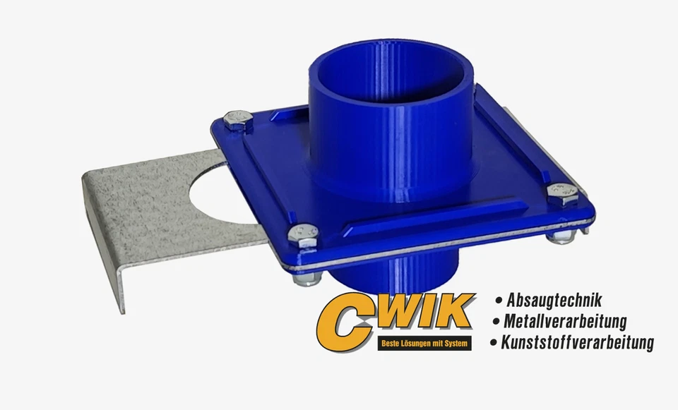 Absperrschieber für 50mm HT Rohre Handschieber Blastgate Absauganlage Absaugrohr - Bild 2 von 3