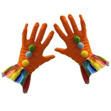 Colorful Clown Gloves Cosplay Costume Hand Gloves For Halloween And Carnivals