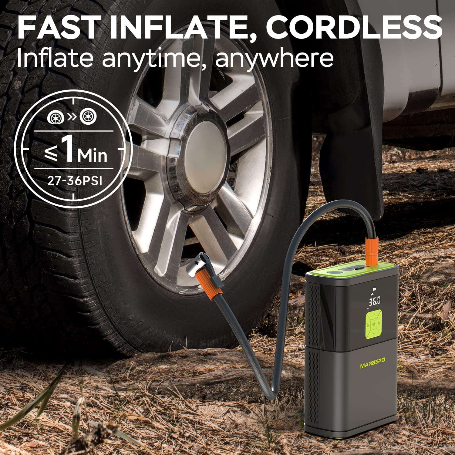portable inflator for tires