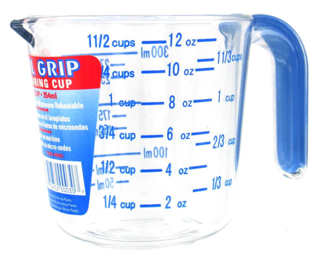 Arrow Plastics Manufacturing 1.5 Cups Cool Grip Measuring Cup for