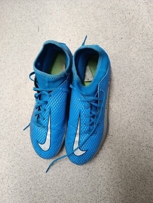 Nike Phantom GT Academy Flyease FG/MG Fußballschuhe blau, 6,5 uk