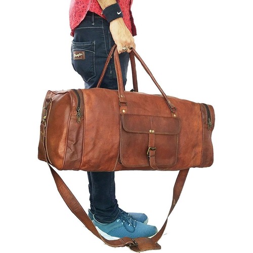 30  Vintage Hommes Cuir Voyage Duffel Weekend