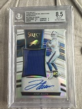2018 Josh Allen Jumbo Rookie Patch Auto First On Print 1/25