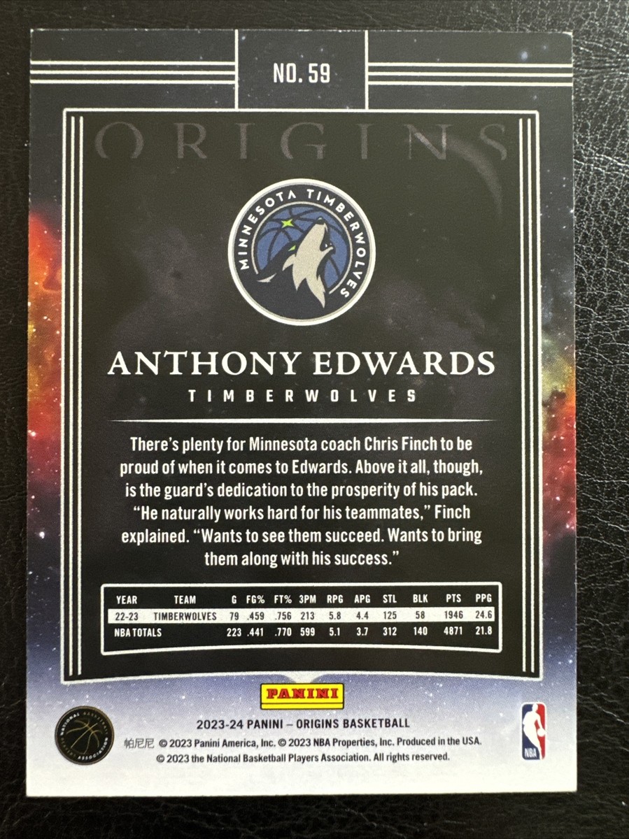 Anthony Edwards 2023-24 Panini Origins Basketball Base